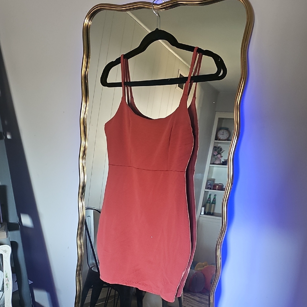 Windsor Coral Mini Dress